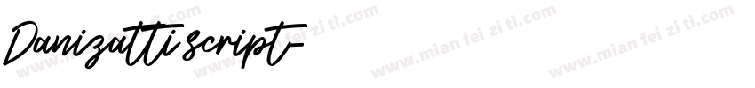 Danizatti script字体转换